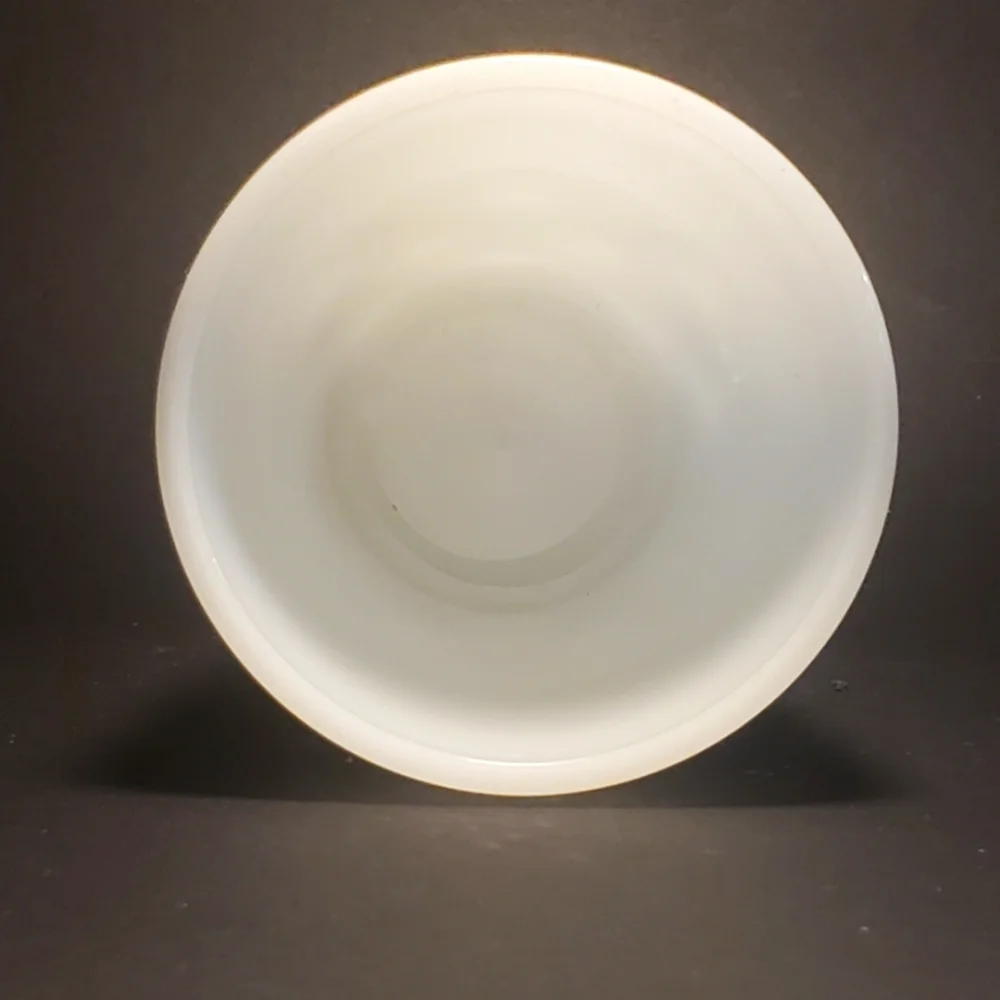 McKEE Vintage OPAL MILK GLASS 1950's Goblet / Pedestal Vase 5-1/2